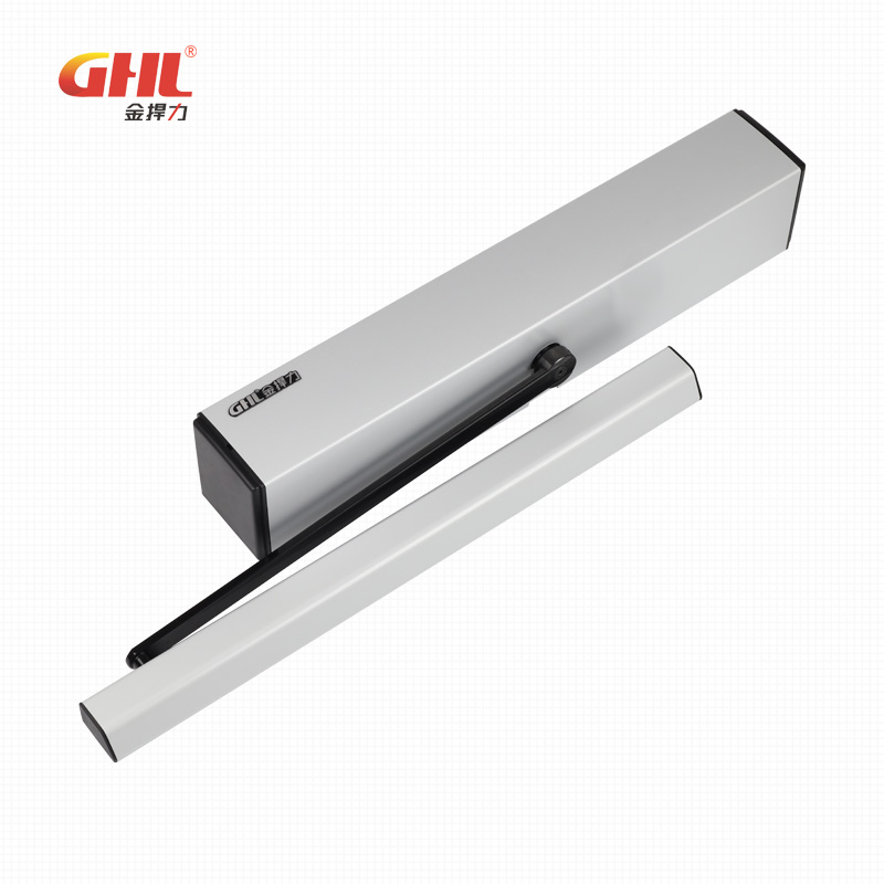 150KG上置橫裝自動平開門機醫(yī)院潔凈門緩沖間雙門互鎖門禁智能電動閉門器 金捍力