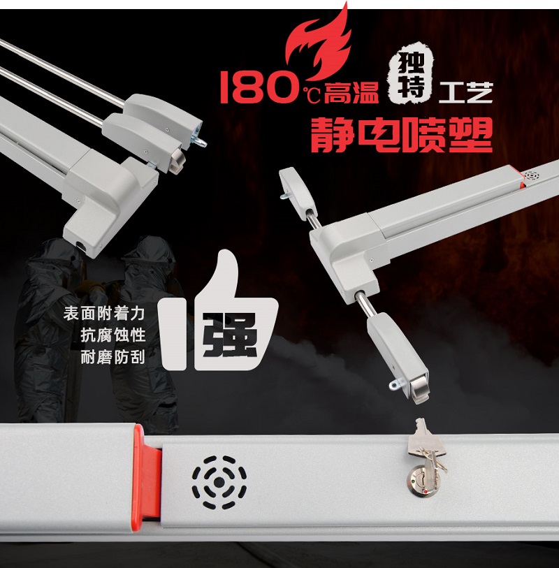 獨立型蜂鳴報警逃生門鎖 GHL-B917 天地鎖 噴塑 金捍力