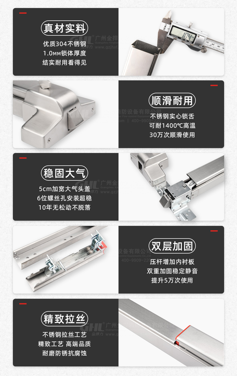 金捍力耐用逃生鎖系列，5大提升保證品質(zhì)！