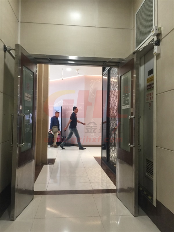 廣州白云賓館安裝金捍力GHL-200電磁門吸