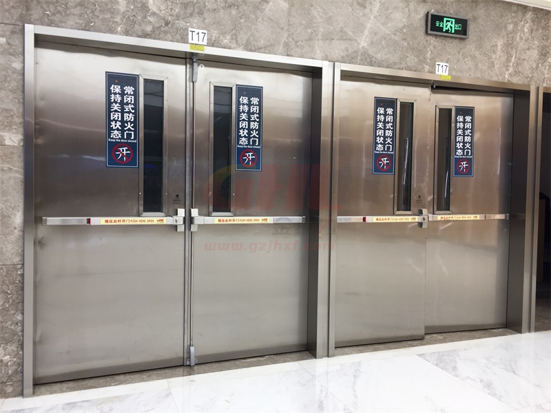金捍力消防推桿鎖被廣泛安裝于消防通道安全出口防火門